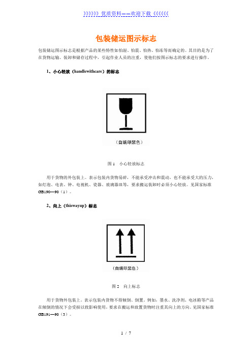 常见的包装储运图示标志,仓库工作人员必须认识的图示