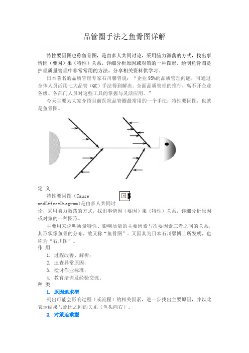 品管圈手法之鱼骨图详解