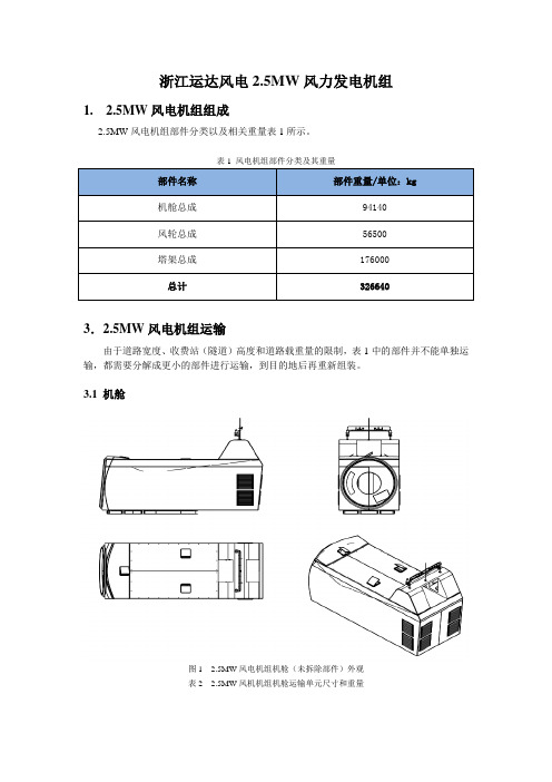 2.5MW相关资料