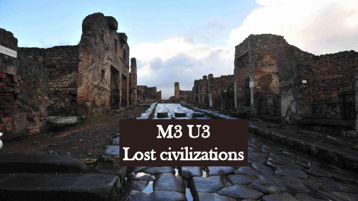 牛津高中英语模块3第三单元-lost-civilizationsM3-U3-language-poi