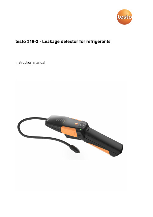 testo 316-3 · Leakage detector for refrigerants In