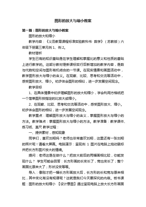 图形的放大与缩小教案