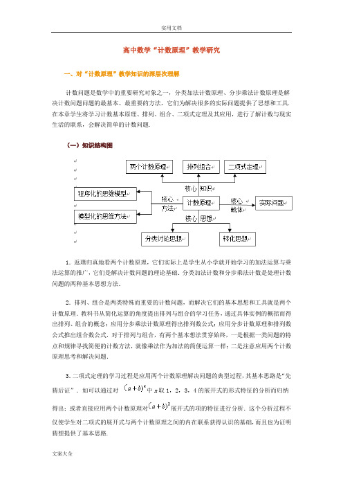 高中数学专题“计数原理”