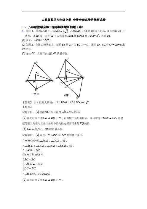 人教版数学八年级上册 全册全套试卷培优测试卷