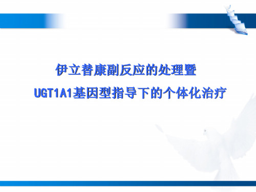 艾力伊立替康副反应处理及基于UGT1A1基因的个体化治疗