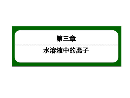 (高中化学)化学反应的热效应——盐类的水解