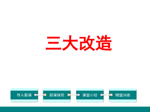 八年级历史《三大改造》ppt课件