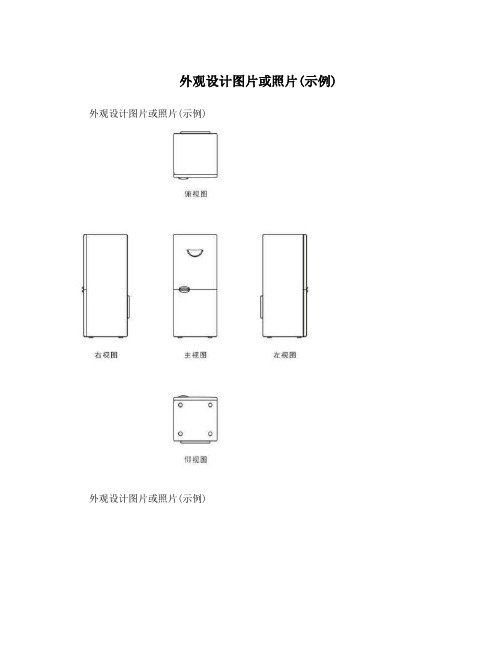 外观设计图片或照片(示例)