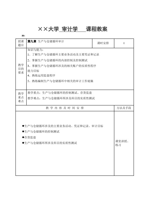 第9章审计电子教案