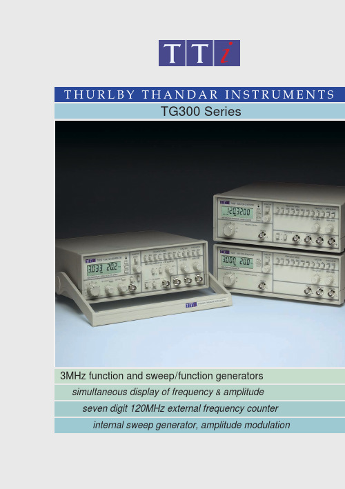 TTI (THURLBY THANDAR INSTRUMENTS) TG300 Series