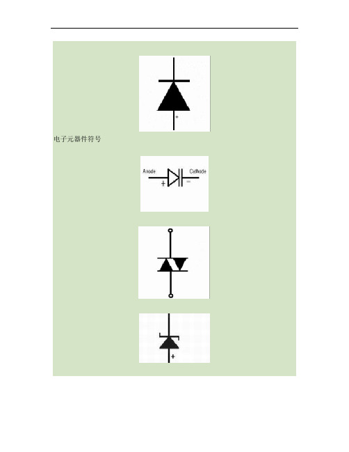 电子及电路元件符号图表