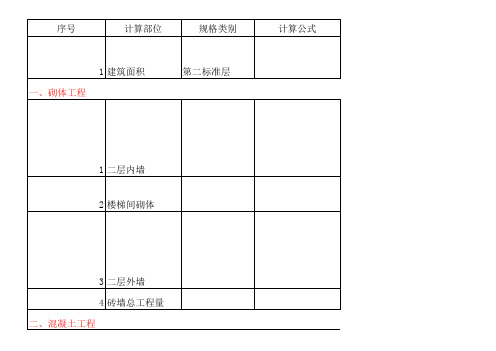 土建工程量计算书