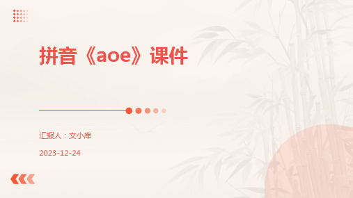 拼音《aoe》课件