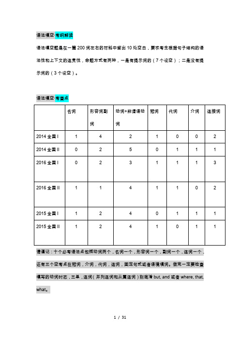 语法填空做题技巧