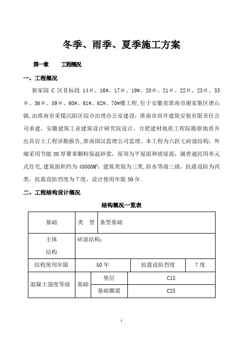 新家园C区季节性施工方案