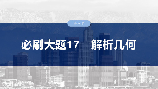 2025高考数学总复习必刷大题解析几何