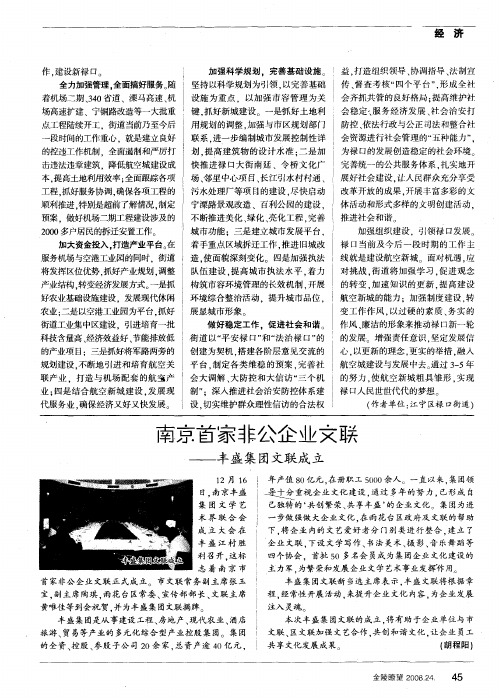 南京首家非公企业文联——丰盛集团文联成立