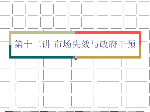 第十二讲-政府干预