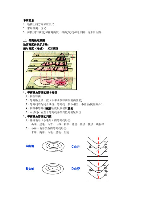 高中地图比例尺