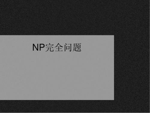 NP完全问题