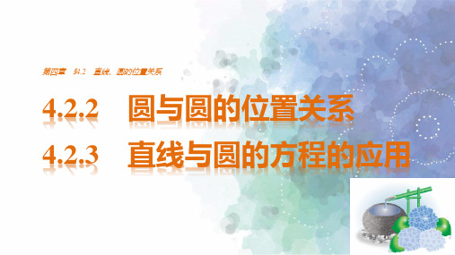 人教版高中数学高一必修2课件4.2.24.2.3圆与圆的位置关系