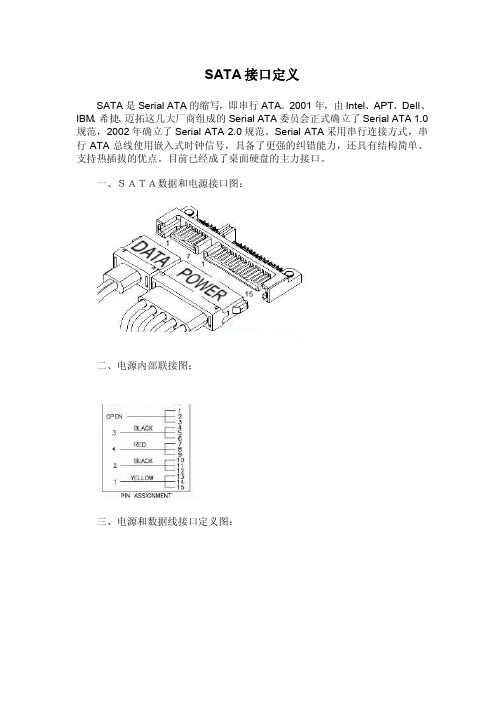 SATA接口定义