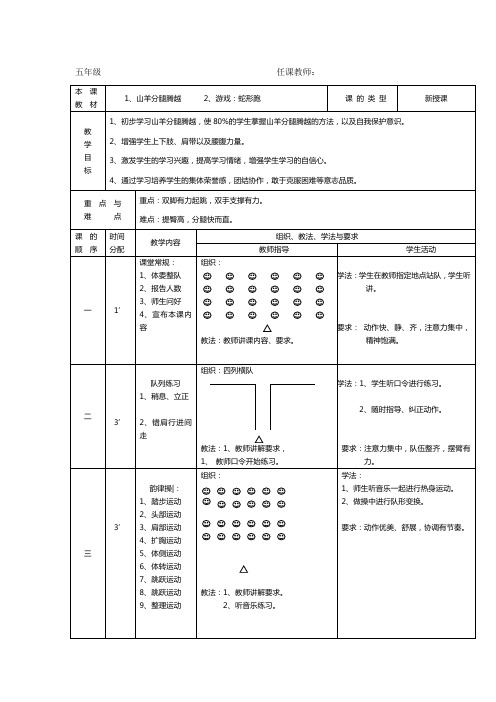 体育山羊分腿腾越