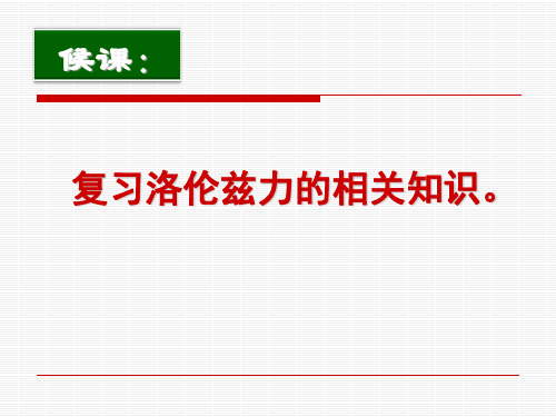 高中物理洛伦兹力的应用优秀课件