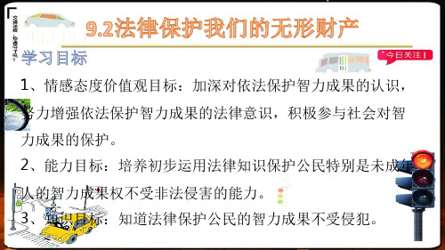 鲁教版八年级政治上册法律保护我们的无形财产