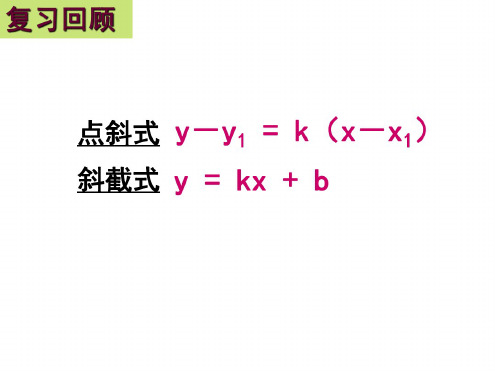 高一数学直线的两点式方程