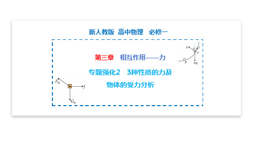 人教版2019高中物理必修第一册 专题  3种性质的力及物体的受力分析