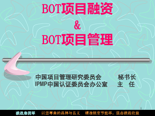 bot项目融资