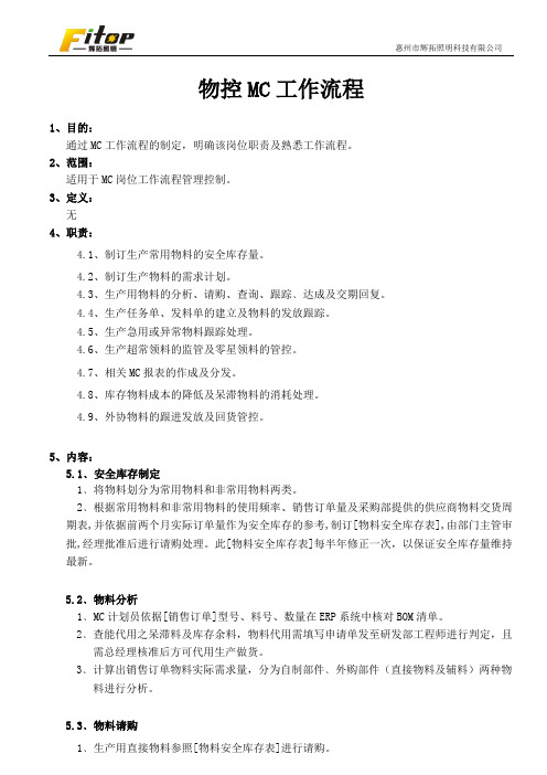MC工作流程