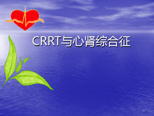 CRRT与心肾综合征ppt课件