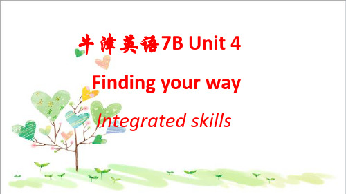 初中英语七年级下册Unit 4 Finding your way Integrated skills 