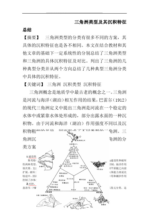 三角洲类型及沉积特征解读