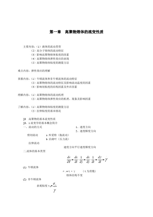 7.高聚物熔体的流变性质