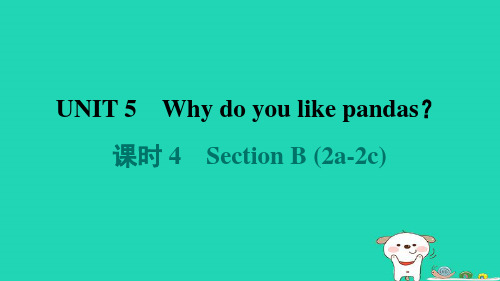 七年级英语下册Unit5Whydoyoulikepandas课时4SectionB2a_2c课件