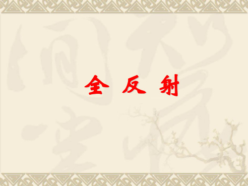 高中物理选修3-4 第十三章 第2节 全反射
