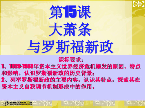 大萧条与罗斯福新政 PPT课件15 岳麓版