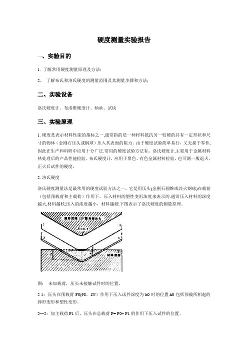 硬度测量实验报告【范本模板】