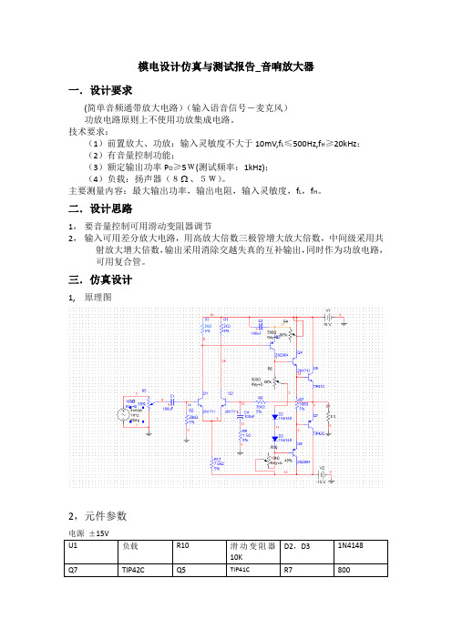 音响放大