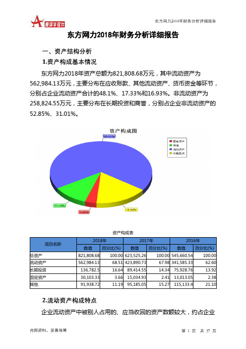 东方网力2018年财务分析详细报告-智泽华