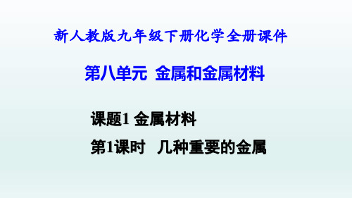 新人教版九年级下册化学全册课件