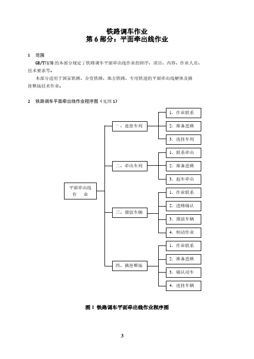 《铁路调车作业》第6部分：平面牵出线作业