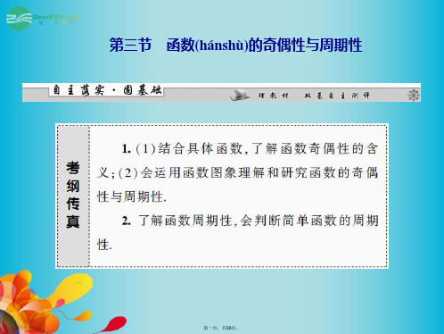 高三数学一轮复习 第二章 第三节 函数的奇偶性与周期性课件 理 新人教A版 