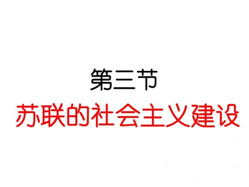 高二历史苏联社会主义建设2(201908)