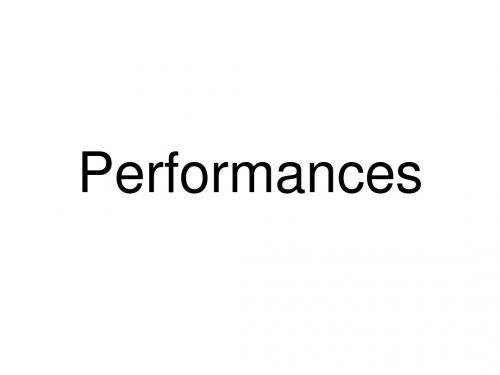 performance