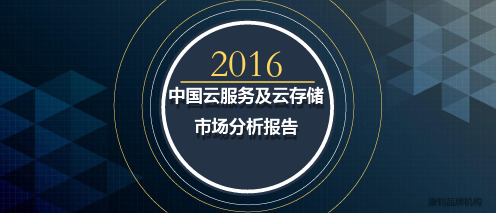 2016年中国云服务及云存储市场分析报告