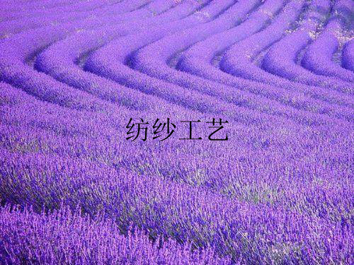 纺纱工艺